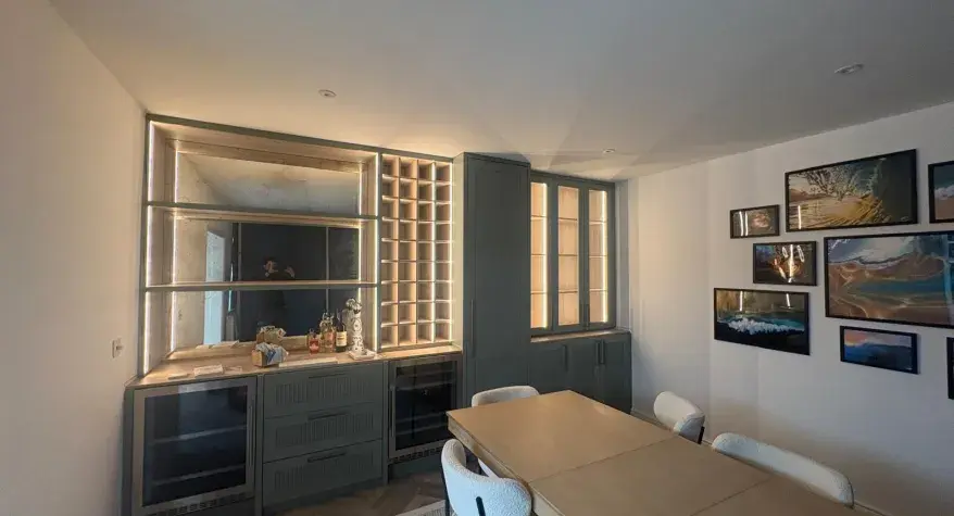 LED Feature Lighting – Dining Room Bar, Oxshott